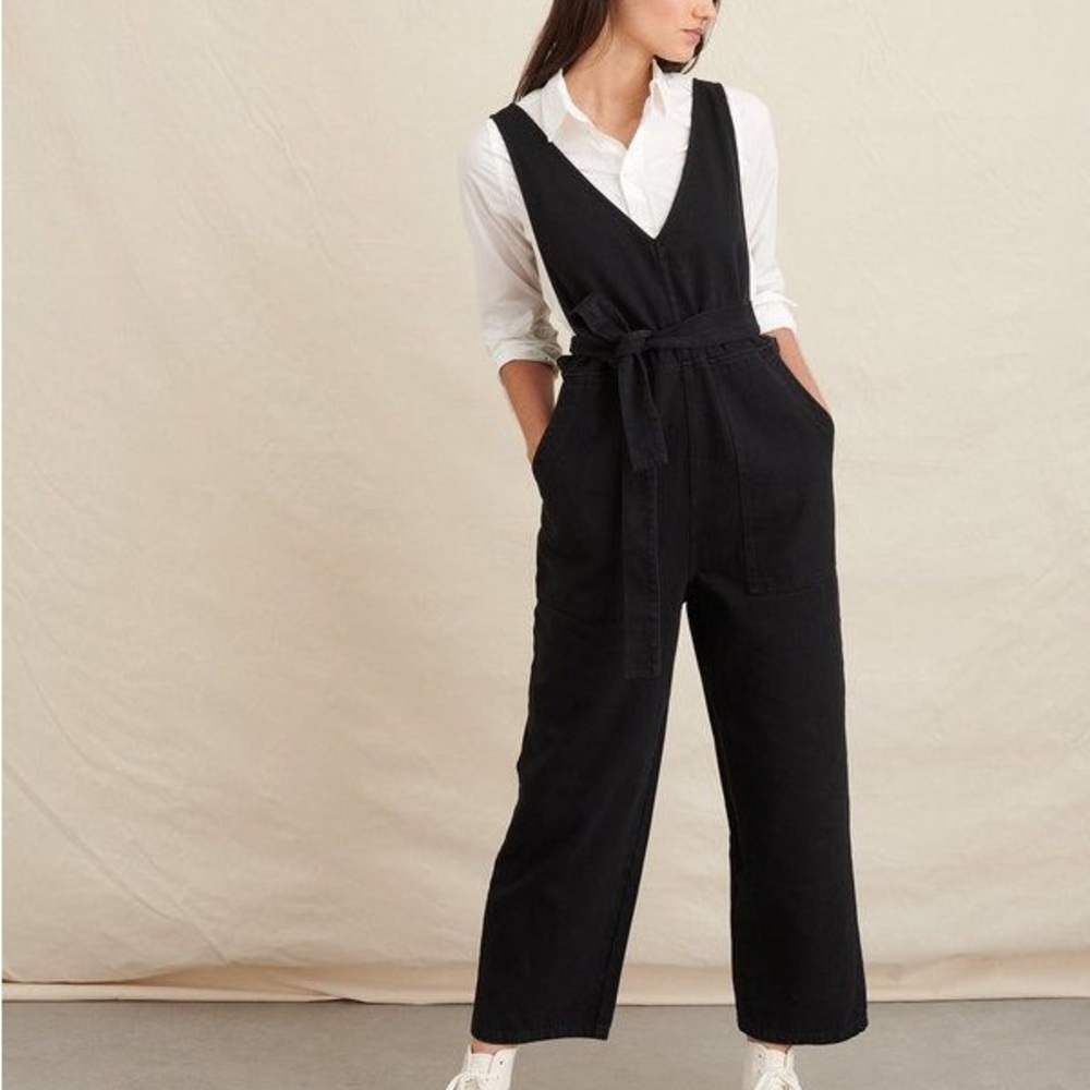 Alex Mill Ollie Overall Recycled Denim Black size M